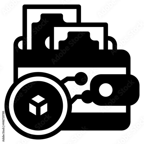wallet glyph icon