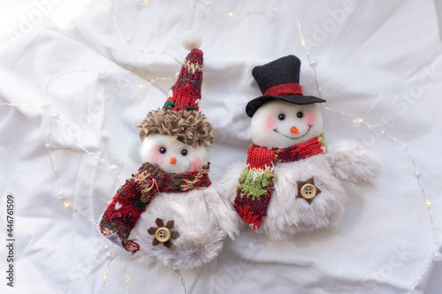 snowman with red hat