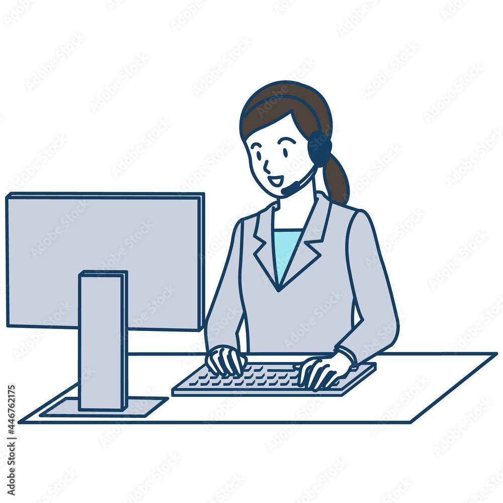 女性電話オペレーター 女性電話オペレーター