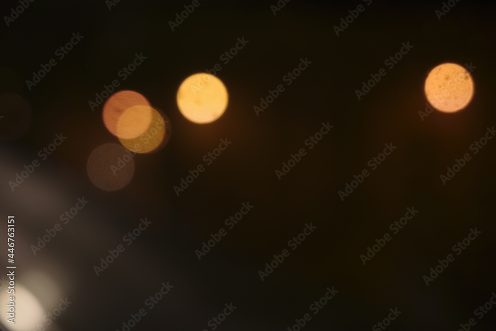Lights in the night with bokeh effect Lights in the night with bokeh effect