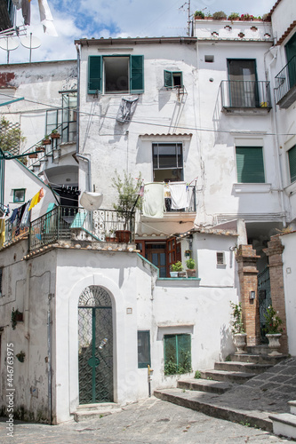 White Mediterranean-style houses in Italy