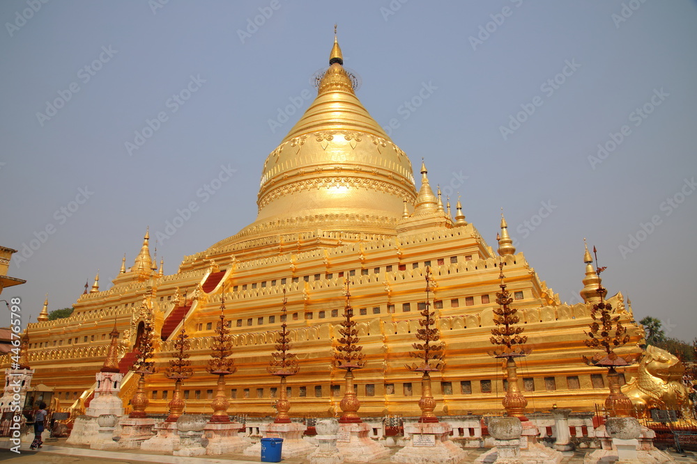 View of Shwezigon Pagoda, Nyaung-U, Myanmar