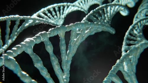 DNA Doppel Helix Spirale: Konzept Evolution, Klonen oder Genmanipulation photo