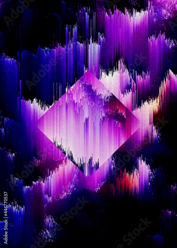 Graphical Abstract Painting Art Background Texture,Abstract Colorful Geometrical Artwork Poster,Modern Conceptual Art,Synthwave Aesthetic Vaporwave Poster Print,3D Rendering,3D Illustration