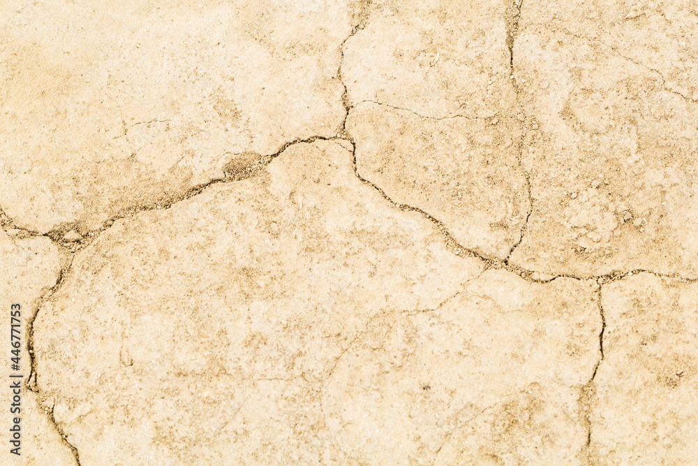 The texture of the dehydrated earth with cracks. Dry soil as an environmental problem. Abstract background of damaged plaster. The texture of the dehydrated earth with cracks. Dry soil as an environmental problem. Abstract background of damaged plaster.