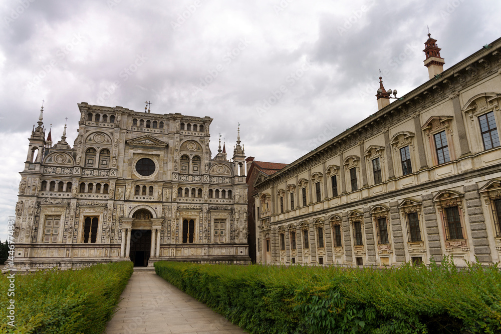 Certosa di Pavia, exterior of the historic abbey