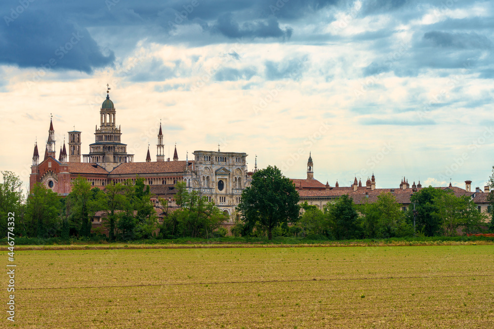 Certosa di Pavia, exterior of the historic abbey