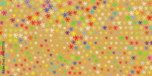 Light Multicolor vector texture with disease symbols.