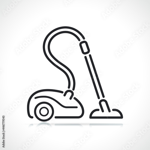 vacuum cleaner thin line icon