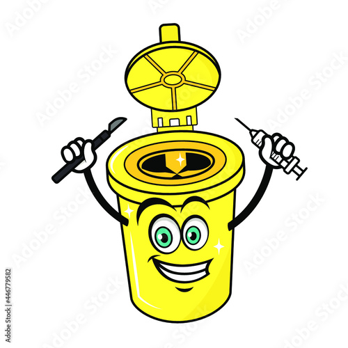 MASCOTTE POUBELLE MEDICALE