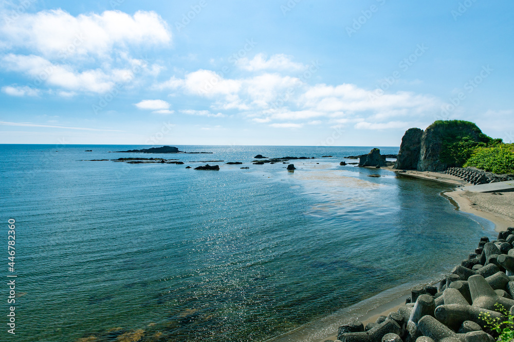 Obraz premium 北海道 積丹半島の夏の風景