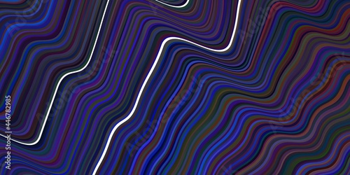 Dark Blue, Red vector background with wry lines.