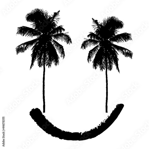 Summer Smile Coconut Tree Elements