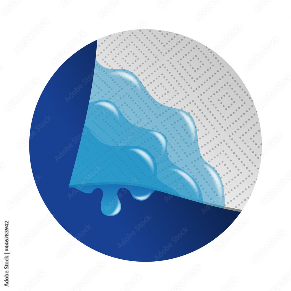 Water Absorbing effect of paper towels icon Water Absorbing effect of paper towels icon