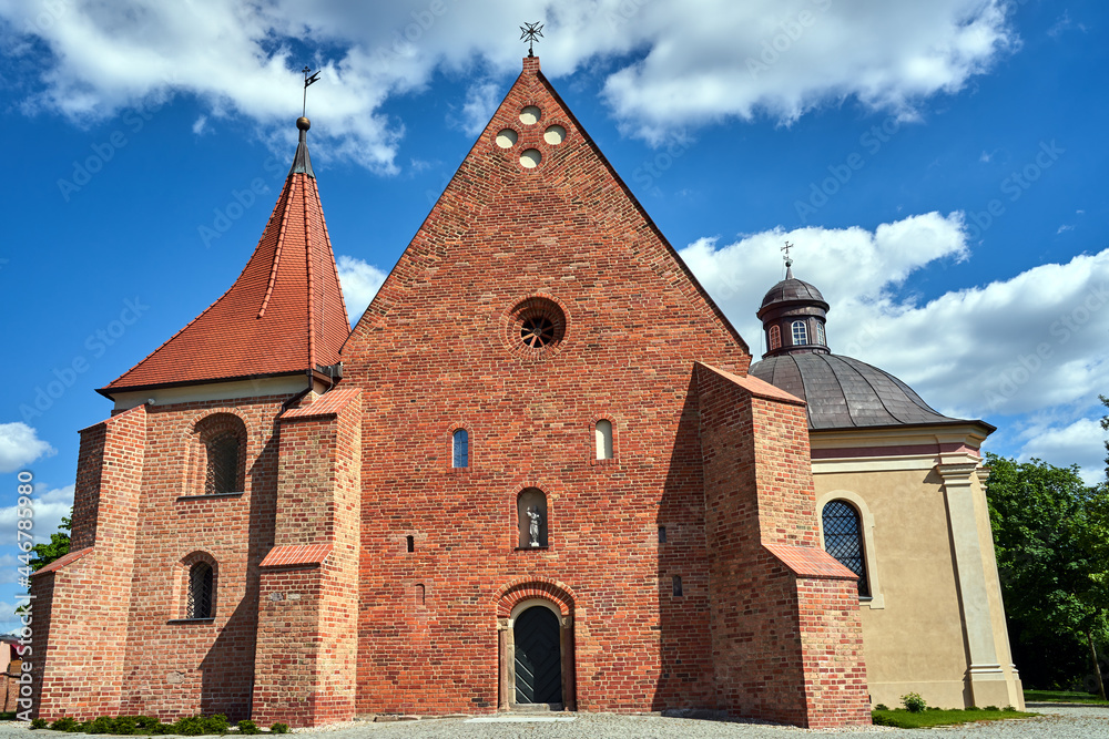 facade of a medieval, historic church