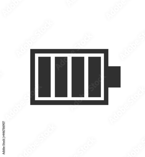 Icon, icon, charge or battery symbol on a white background