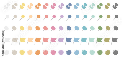 15 Grafische Diagonale Pins Nadeln Fahnen Und Magnete Set Retrofarben