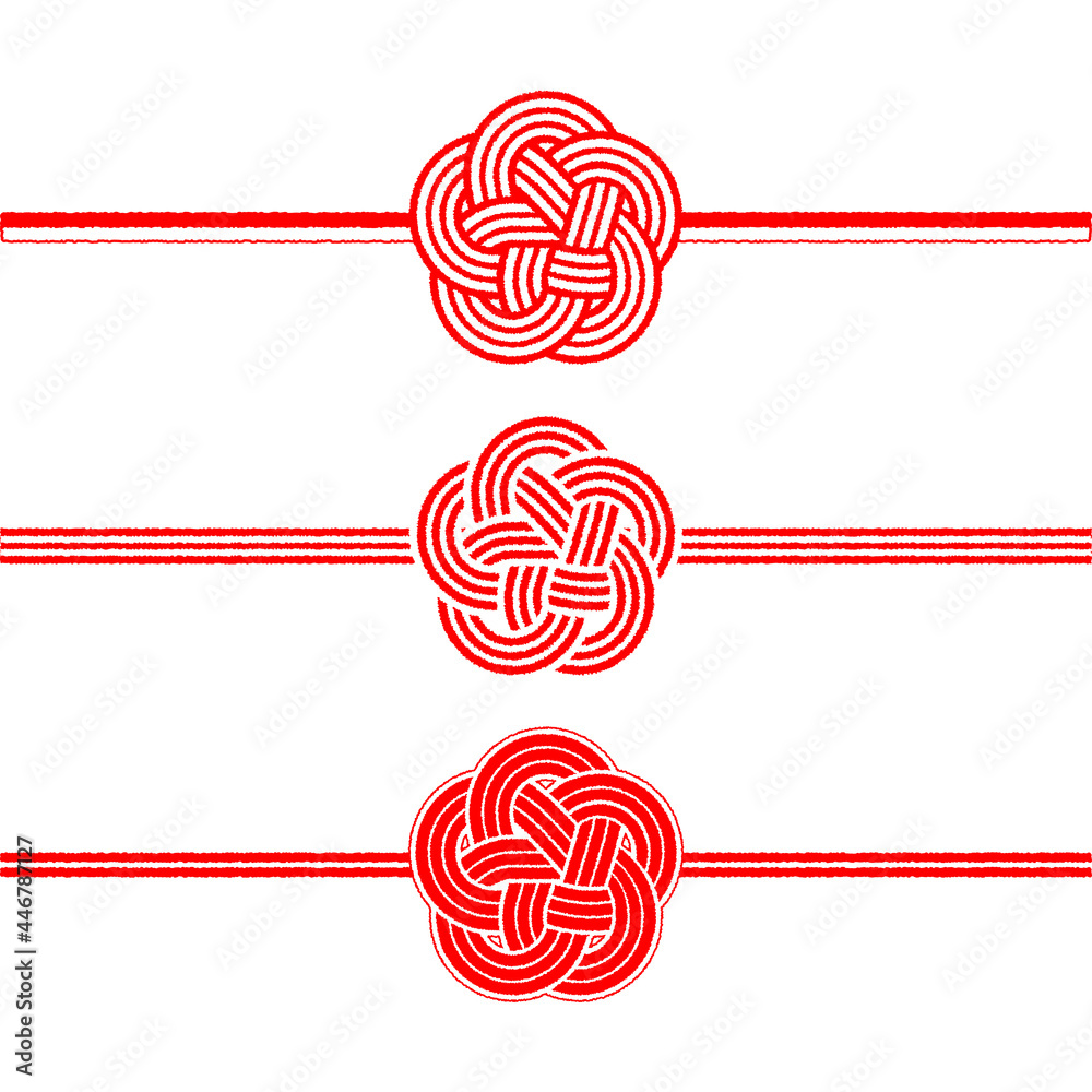 飾り紐梅結び水引ベクター素材stock Vector Adobe Stock