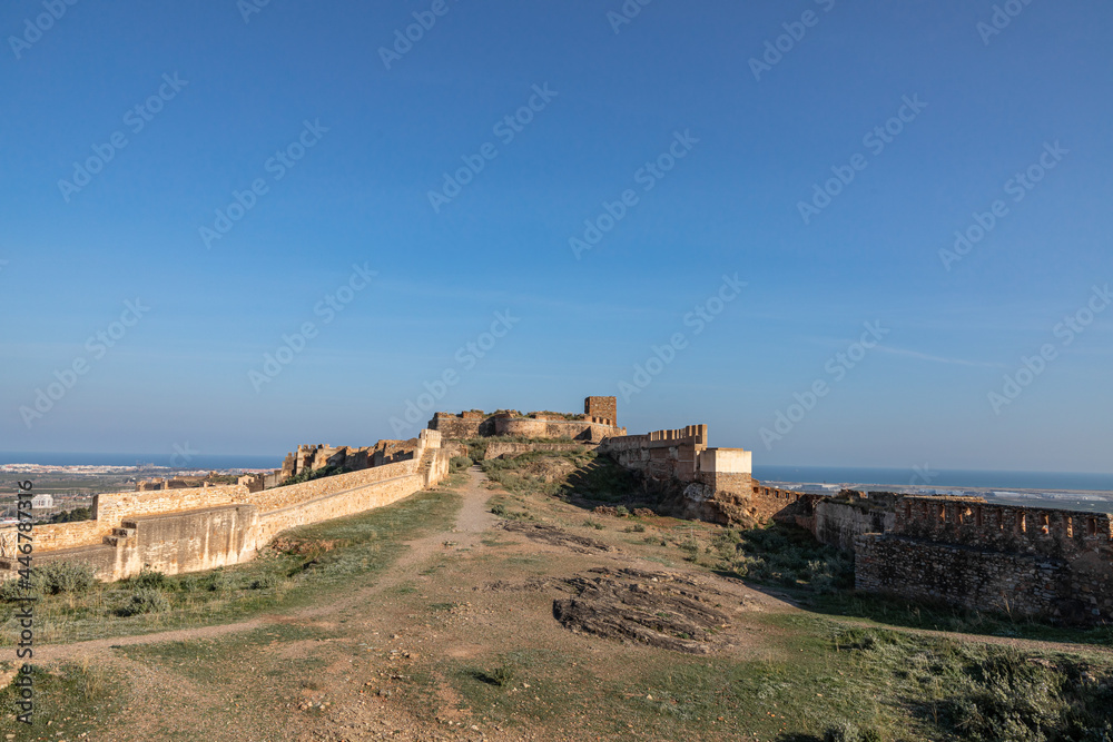 views of the ancient Sagunto Castle 