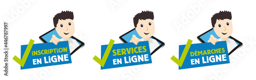 Services en ligne, démarche en ligne et inscription en ligne