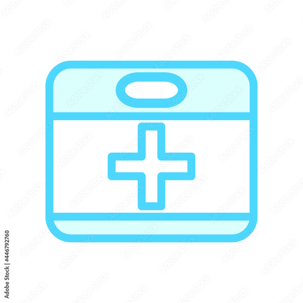 Illustration Vector Graphic of Medical First Aid Kit Box icon Illustration Vector Graphic of Medical First Aid Kit Box icon