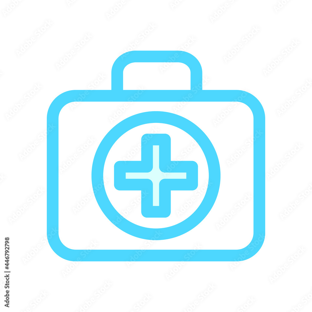 Illustration Vector Graphic of Medical First Aid Kit Box icon Illustration Vector Graphic of Medical First Aid Kit Box icon