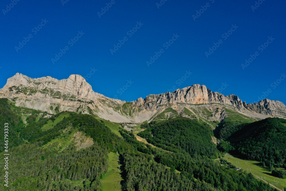 Fototapeta premium aerial view on the grand veymont