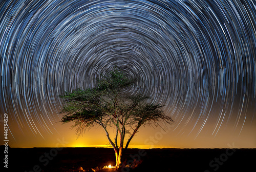 Star trails at Ada Canyon