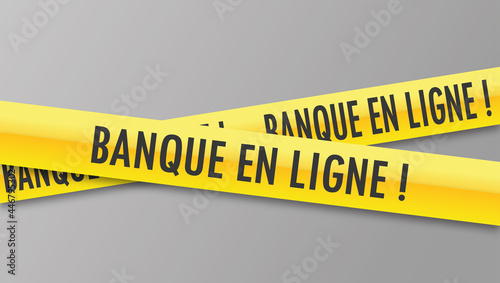 Logo banque en ligne.