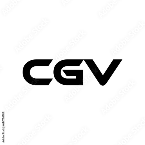 CGV letter logo design with white background in illustrator, vector logo modern alphabet font overlap style. calligraphy designs for logo, Poster, Invitation, etc.