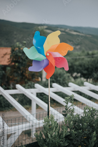 pinwheel in the garden