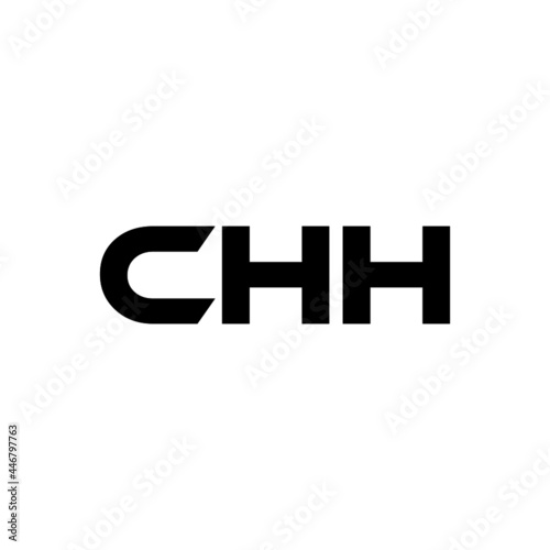 CHH letter logo design with white background in illustrator, vector logo modern alphabet font overlap style. calligraphy designs for logo, Poster, Invitation, etc. © Aftab