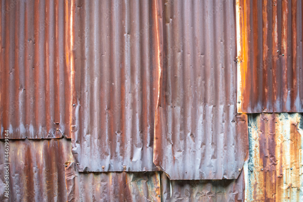 texture of old rusty zinc and wood plank texture of old rusty zinc and wood plank
