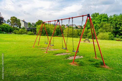 Empty children's swings