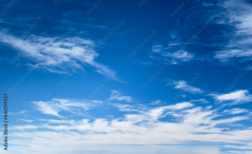 Fototapeta premium Blue clear sky with clouds