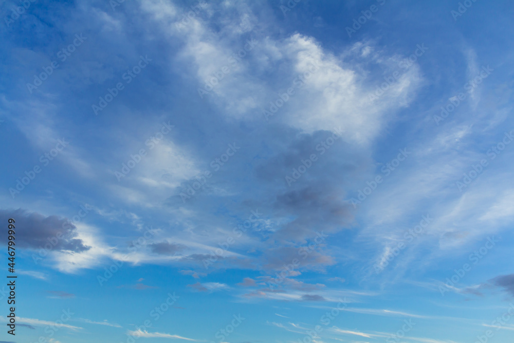 Blue sky with cirrus clouds