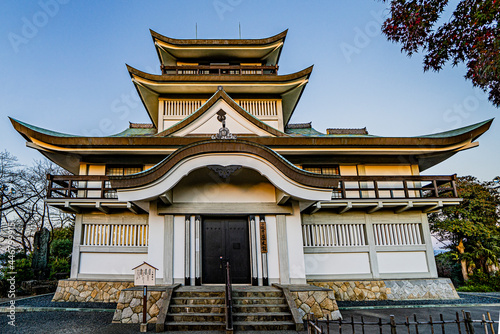 小牧山城天守正面