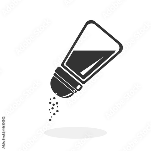 Salt Seasoning Flat Icon Vector illustration