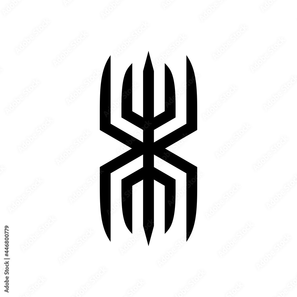 Fototapeta premium Spider Logo design vector