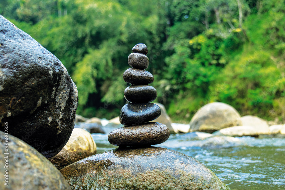 the beauty of the balance of stones in nature