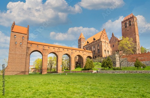 Kwidzyn, Poland - built in 1233 and a fine example of Teutonic Knights' castles architecture, the Kwidzyn Castle is famous for its red brick and unusual shape