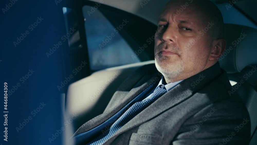 The business owner is sitting in the car. The business owner is sitting in the car.