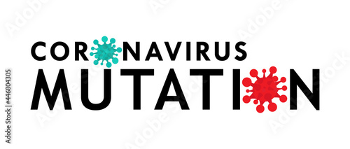 Coronavirus mutation vector banner illustration. Pandemic Protection Concept