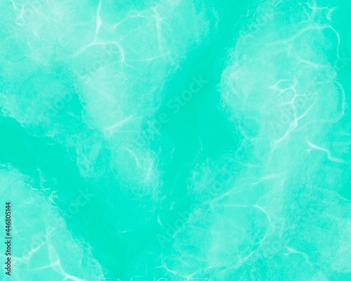 Turquoise Liquid Marble Background 