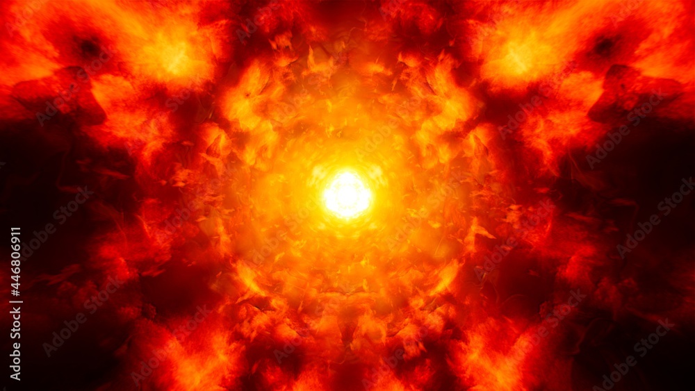 Abstract Glowing Flame Energy Burst Background Abstract Glowing Flame Energy Burst Background