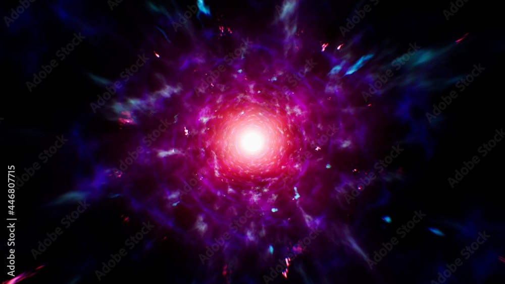 Obraz premium Neon Pink Dimension Energy