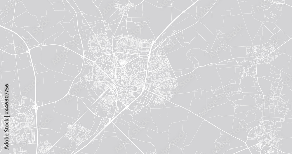 Urban vector city map of Lund, Sweden, Europe