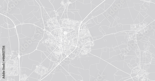 Urban vector city map of Lund, Sweden, Europe