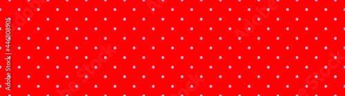 Red luxury background with pearls. Seamless vector illustration. 