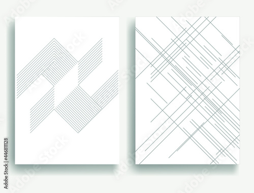 Abstract Hipster Lines Background . Vector Line Design . Poster template . Minimal art .